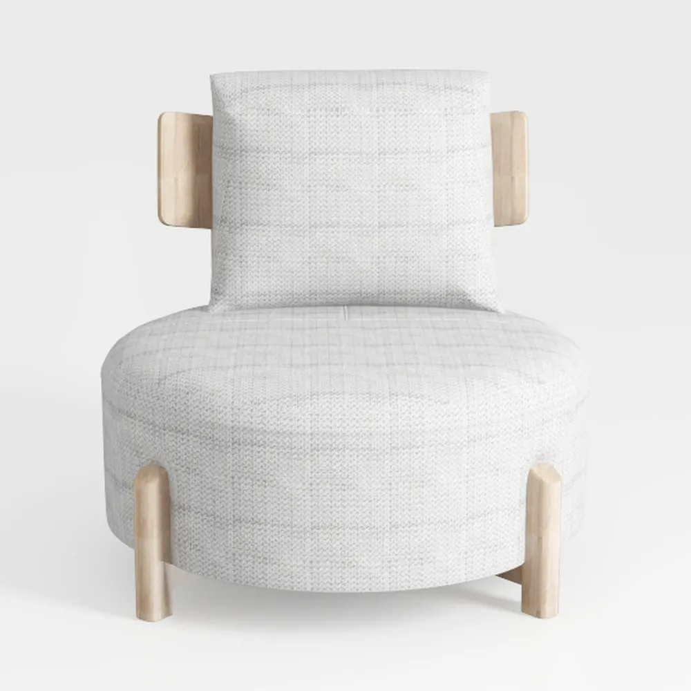 VINGLI Criss Cross Legged Chair,Wide Comfy Office