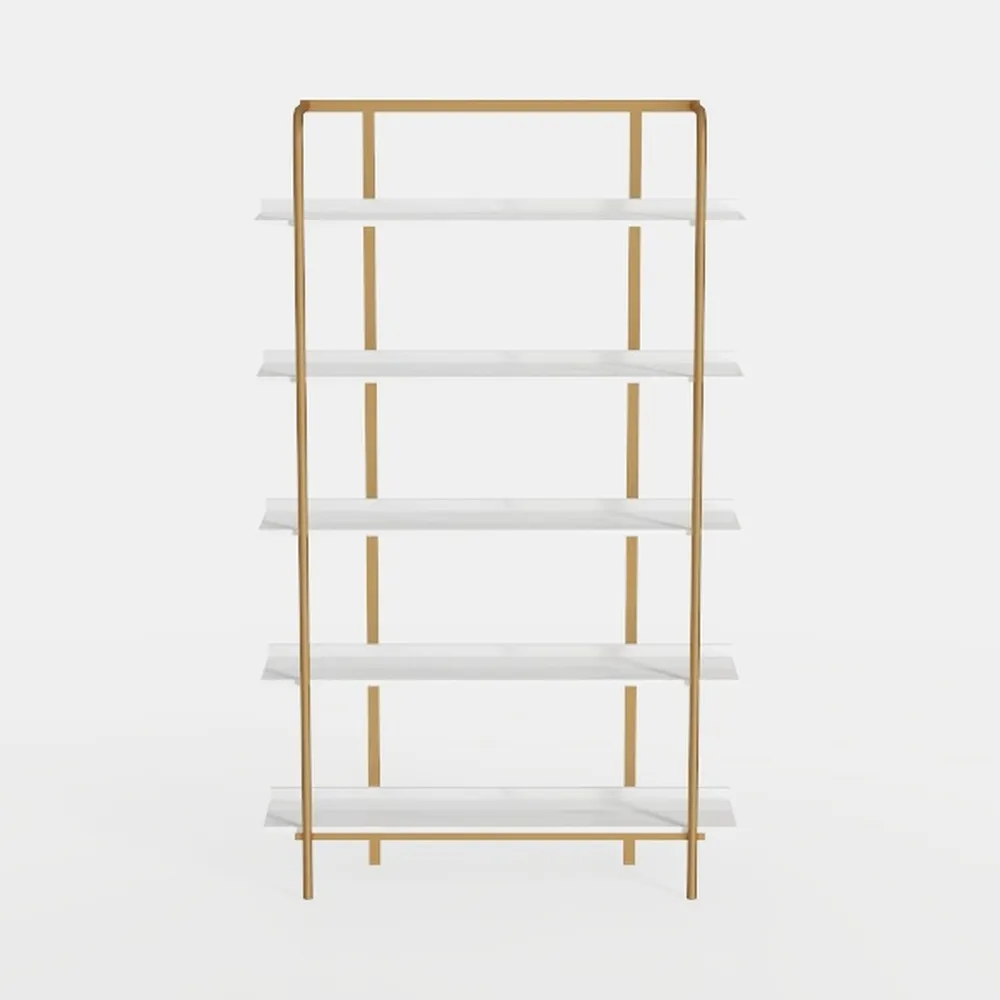 Tribesigns 5-Tier Bookshelf, Vintage Industrial