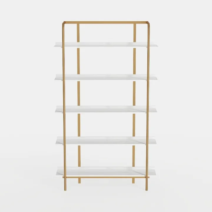 Tribesigns 5-Tier Bookshelf, Vintage Industrial