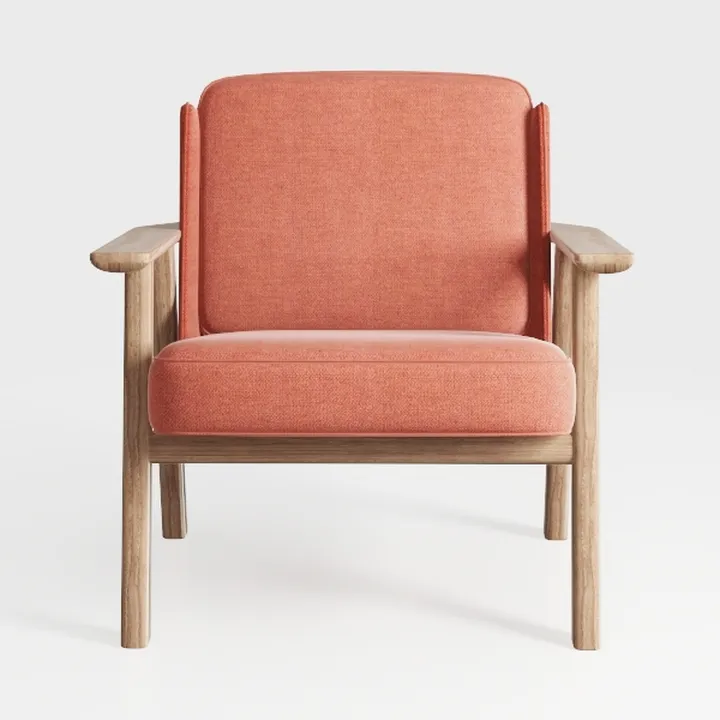 Fabric Accent Chair, Upholstered Armchair with 