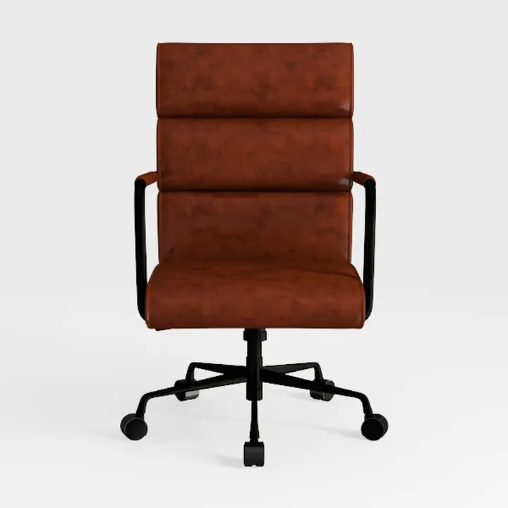 er Light Luxury Retro Executive Seat, Brown Antiqu