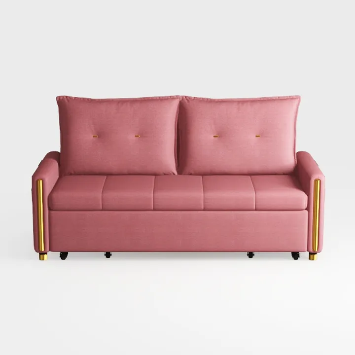 57-Inch Velvet Full Size Sleeper Sofa Couch with