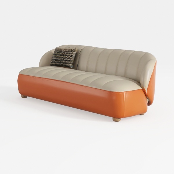 Daydream Collection Convertible 67 in. Orange Chen