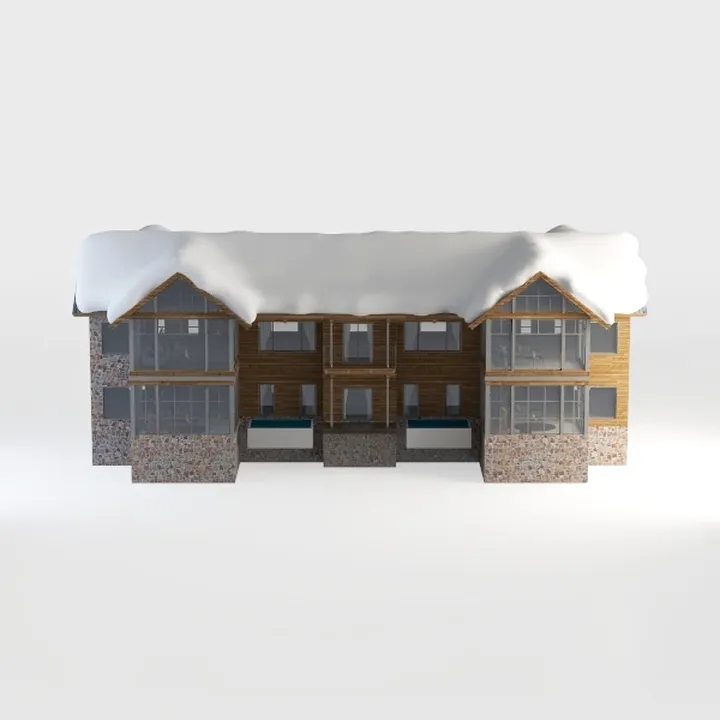 villa-Snowy Scene