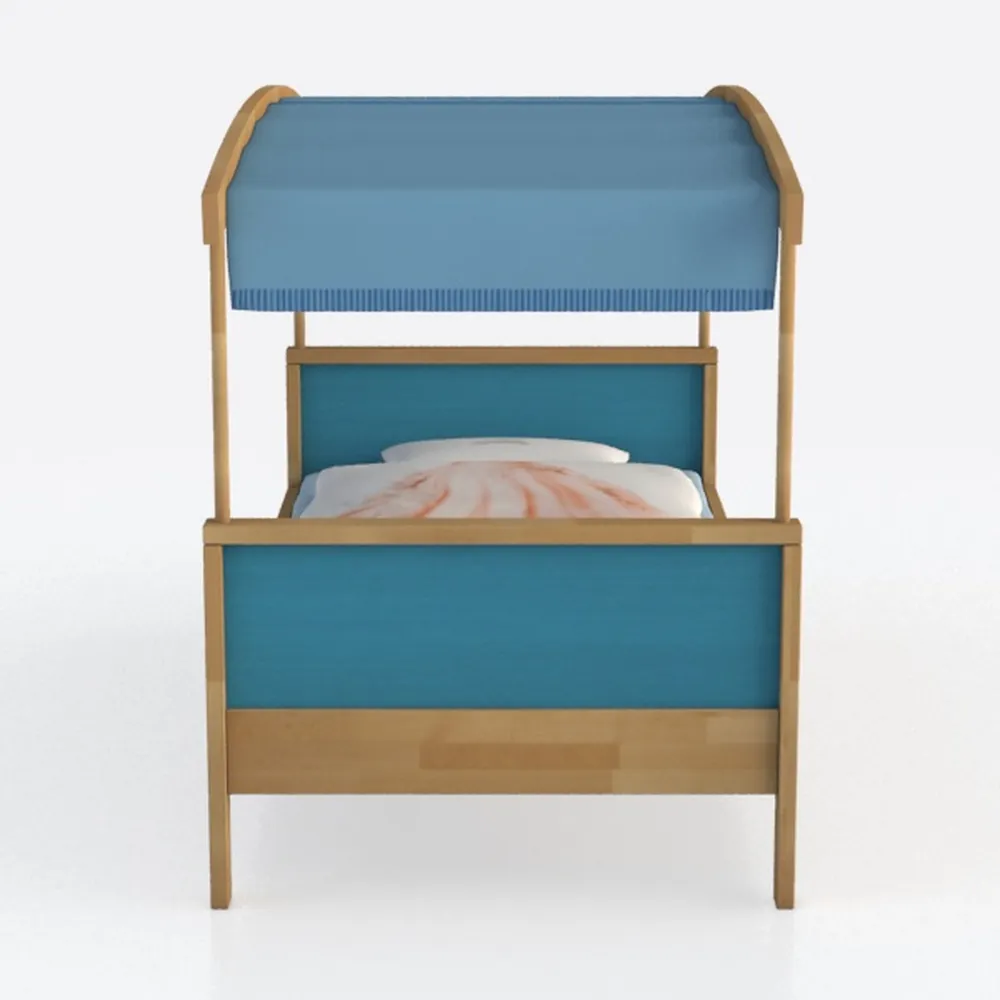 FurnitureR Letto Singolo in Metallo con Luce LED, Moderno per Ragazzi, con Rete a Doghe, per Camera da Letto o Camera degli Ospiti, 90 x 190 cm, Blu
