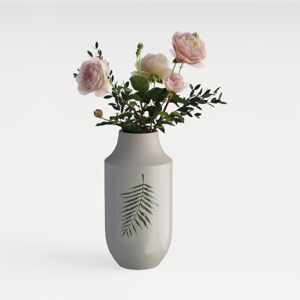 Tall Floor Vase Set of 3, Large Black Metal Vase