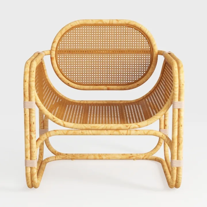 bali & pari Alaya Natural Rattan Accent Chair, One
