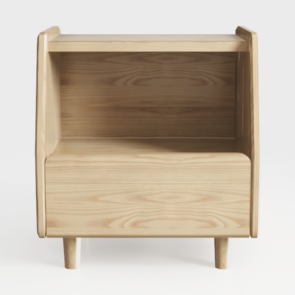 Bedside Table Solid Wood Nordic Minimalist Bedroom