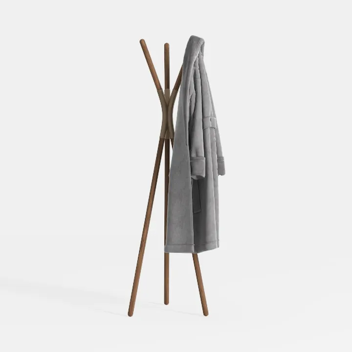 Coat Rack FreeStanding Sturdy Coat Tree Wooden