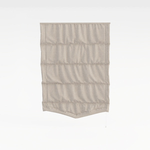 Minimalist Linen Roman Window Blinds 3D Model