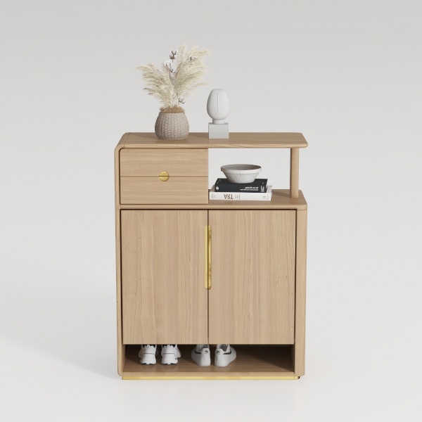 GarveeHome Rattan Sideboard Buffet Cabinets with