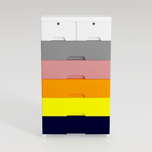 Storage Cabinet with 6 Drawers, Modiran Closet