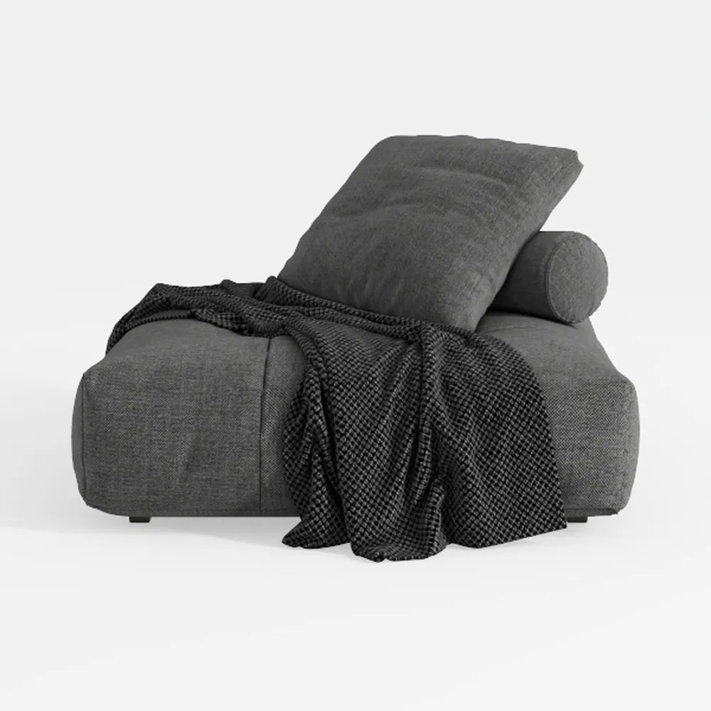 Oversized Curved L-Shape Sectional Sofa Couch with