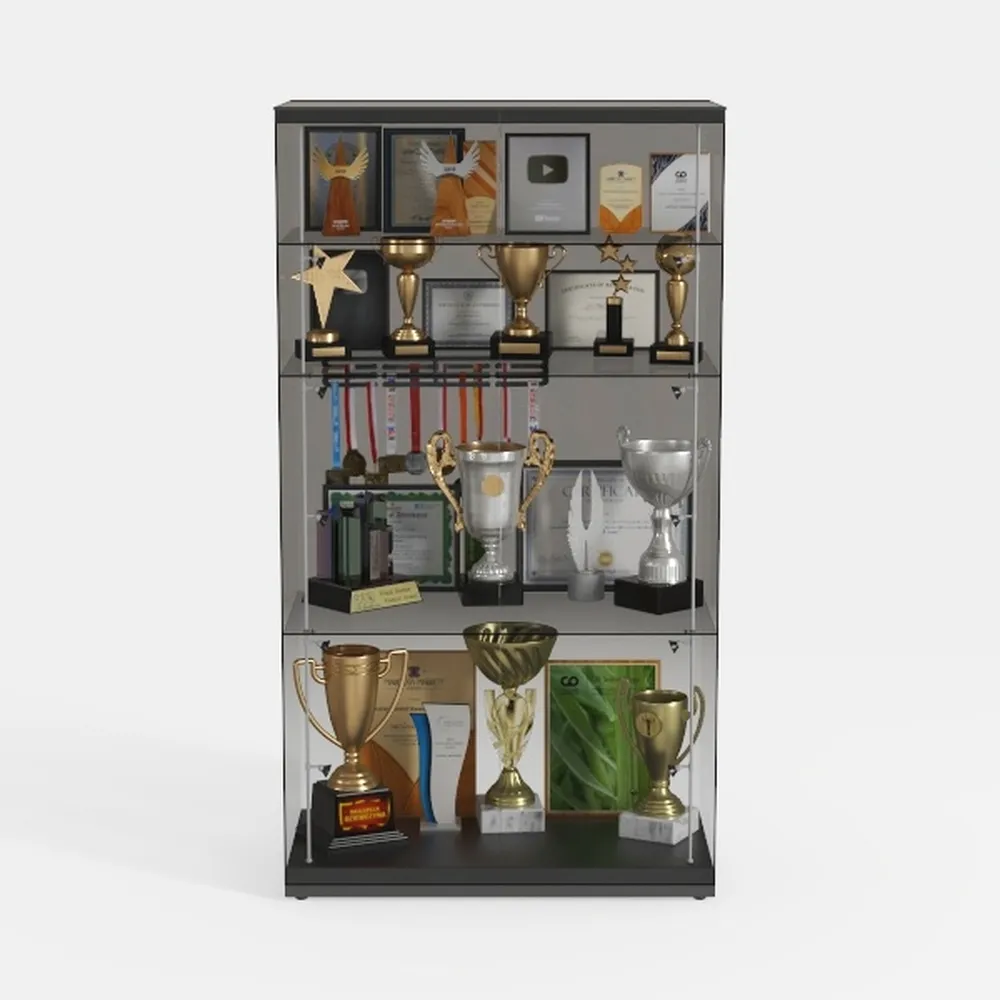 YITAHOME Wine Bar Cabinet, LED Farmhouse Liquor