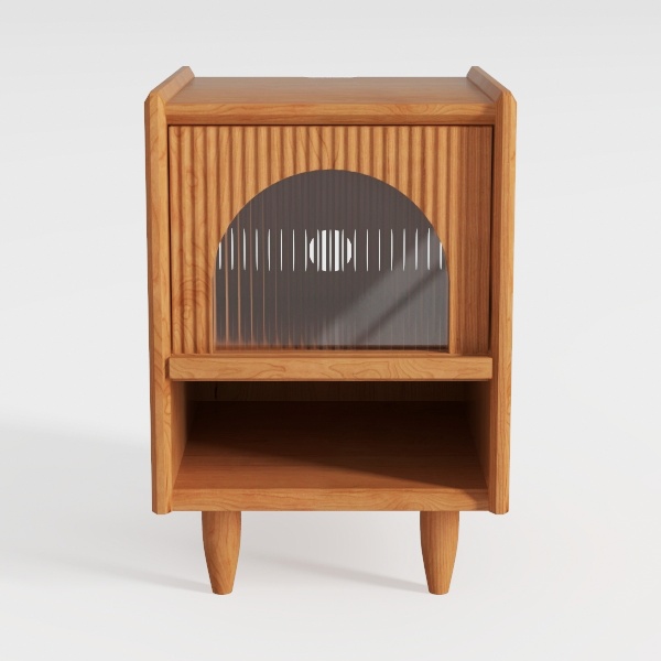 Nightstand Narrow Mini Bedside Cabinet Locker