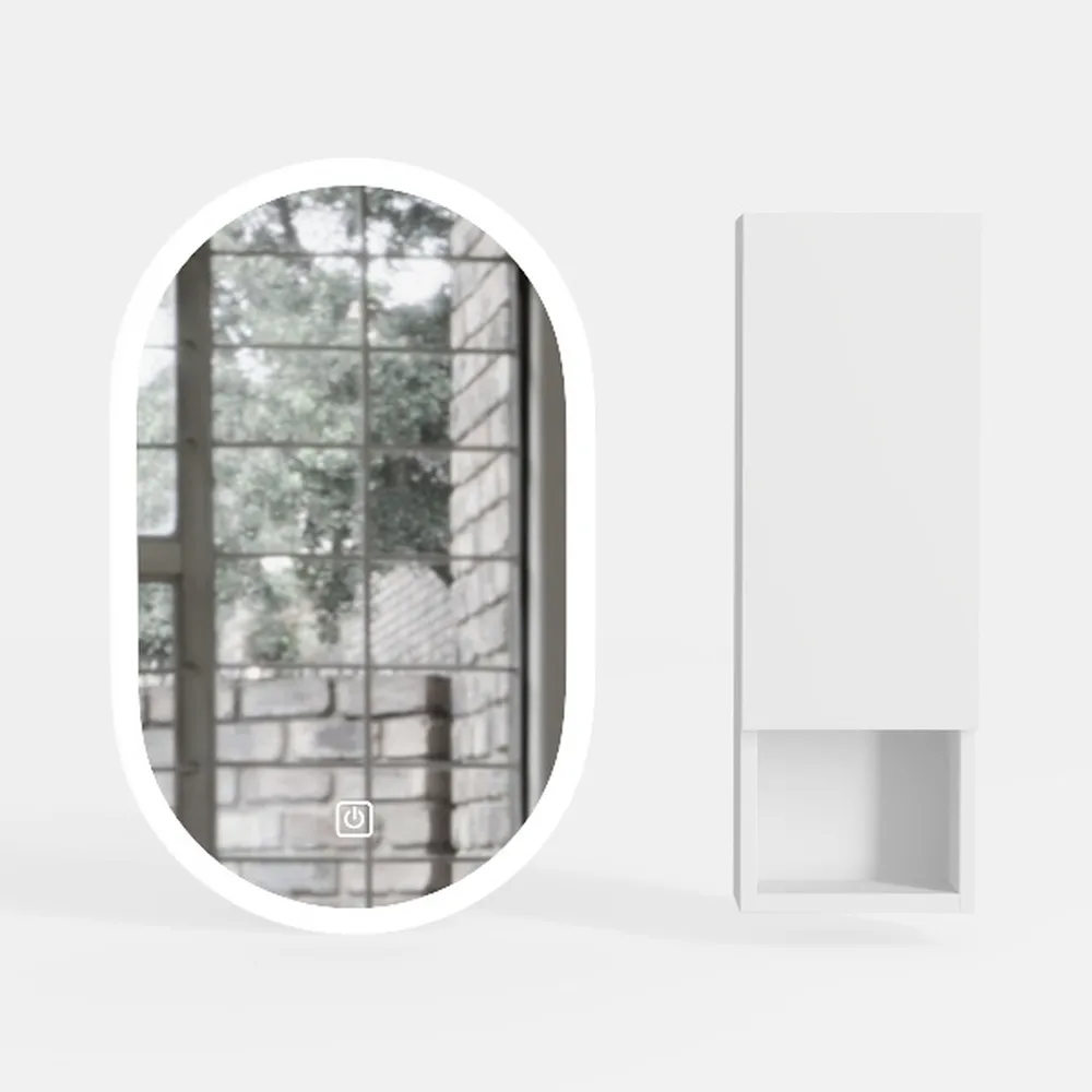 Single Beveled Edge Frameless Wall Mount Bathroom