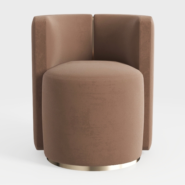 VESCASA 360° Swivel Upholstered Barrel Dining