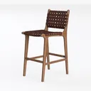 Maven Lane 30" Noah Barstool with Back - Modern Left 45 Degree View
