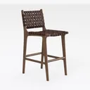 Maven Lane 30" Noah Barstool with Back - Modern Right 45 Degree View
