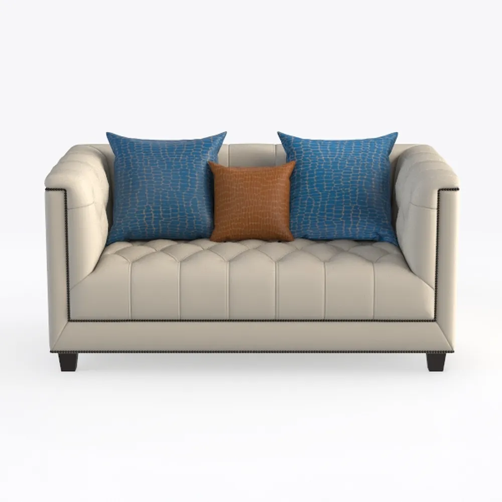 Luxury American Style Genuine Leather Sectional So