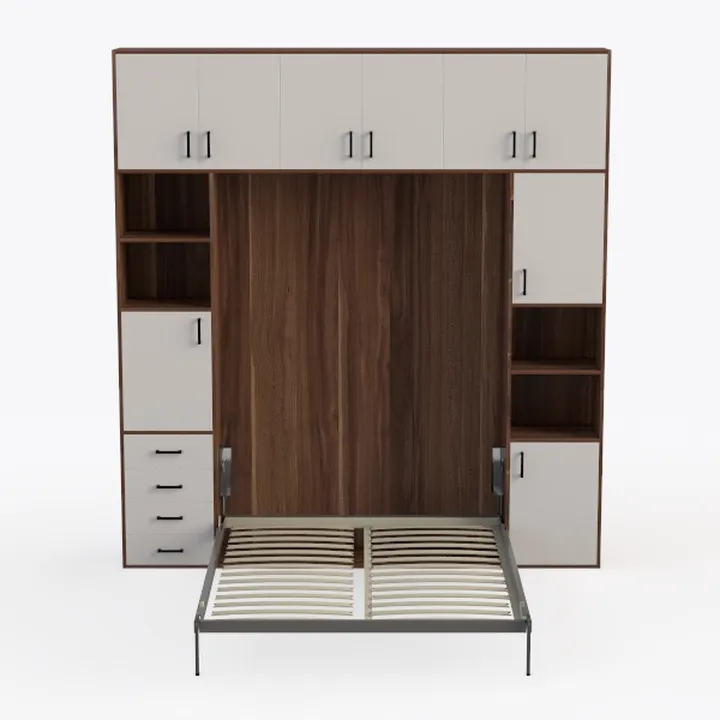 Bestar Cielo Murphy Bed with 2 Closet Organizers (