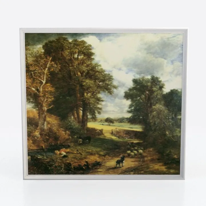 Small Bathroom European Landscape Wall Art Vintage