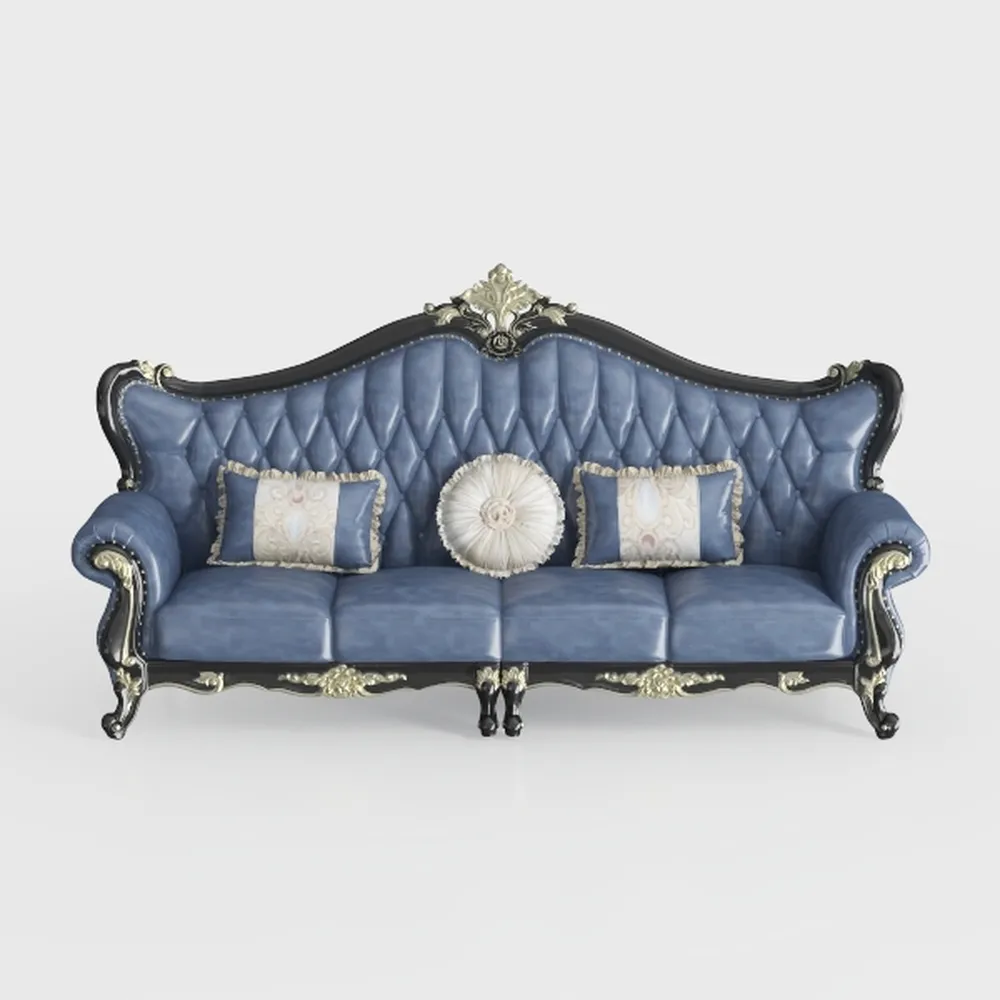 Anna1 Chesterfield Velvet Couches for Living Room,