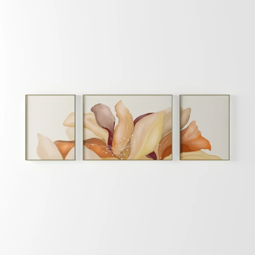 Anyzal Colorful Wildflower Nature Wall Art Framed