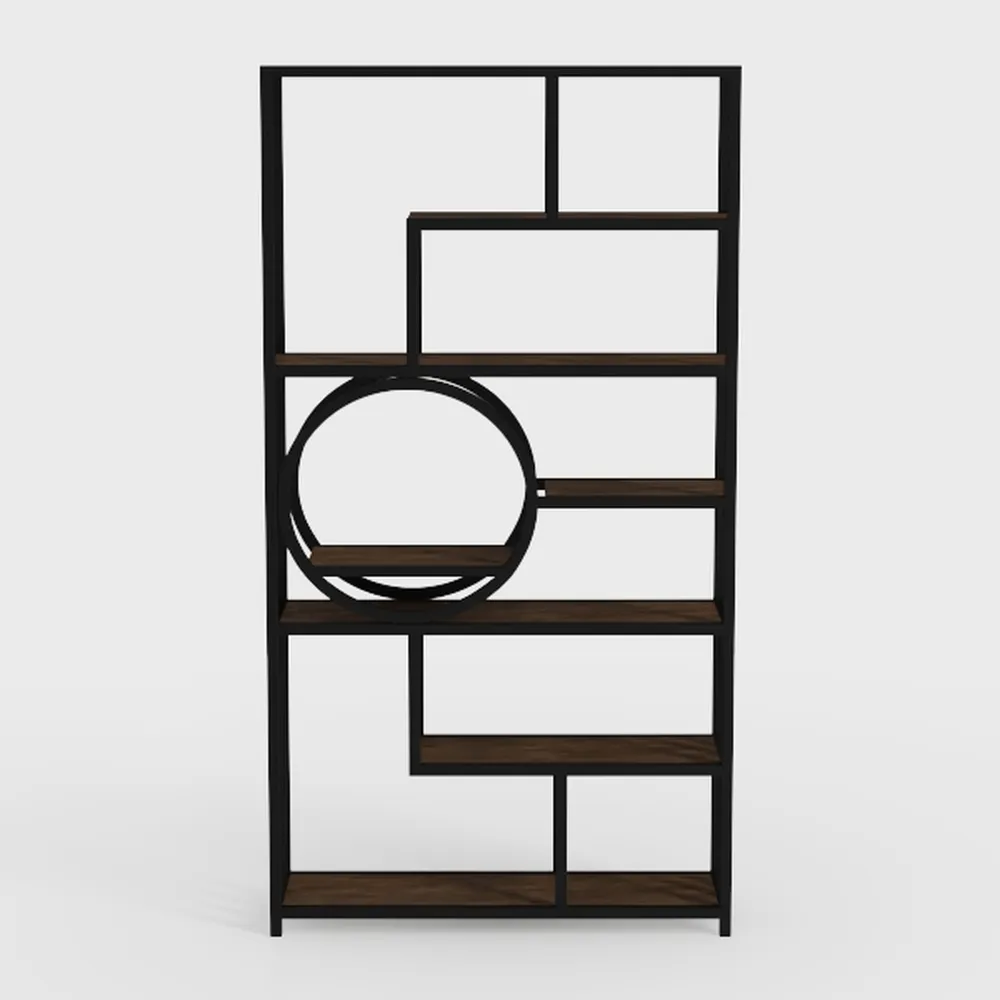 Tribesigns Bookshelf, Industrial 8-Tier Etagere