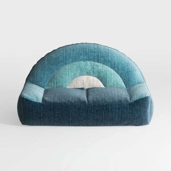 Sdorens Bubble Couch, Curved Loveseat Sofa, Memory