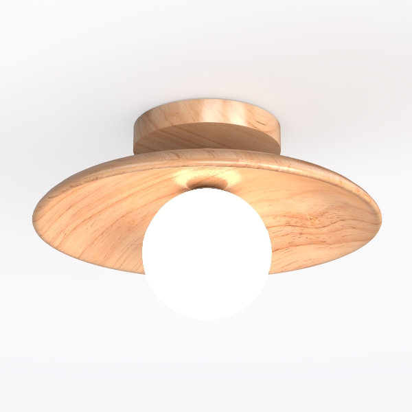 Wooden Table Lamp for Bedroom Nightstand