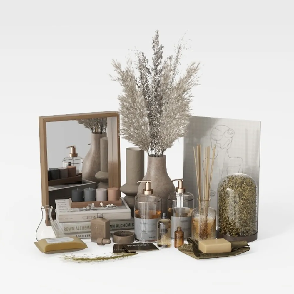 Black Rustic Large Wooden Vase for Home Decor,