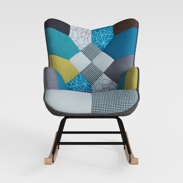 Lunarable Ice Skating Office Chair Slipcover