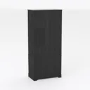 72" Modern Fluted Kitchen Pantry Cabinet with 2 La Right 45 Degree View
