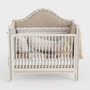 Aurora Ivory Lace Pearl 5-in-1 Convertible Crib