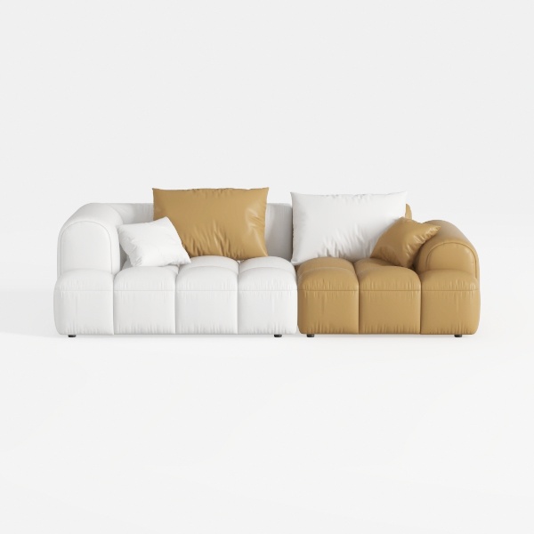 Acanva Corduroy Convertible Modular L Shaped Secti