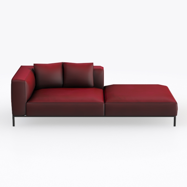 Valletta Italian Nappa Leather L-Shaped Sectional 