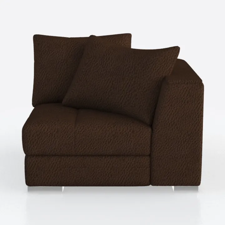 Sagebrook Home Brown Fabric Accent Chair Modern Up