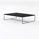 Glass Coffee Tables for Living Room Square Modern  Left 45 Degree View