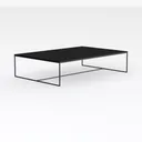 Glass Coffee Tables for Living Room Square Modern  Right 45 Degree View