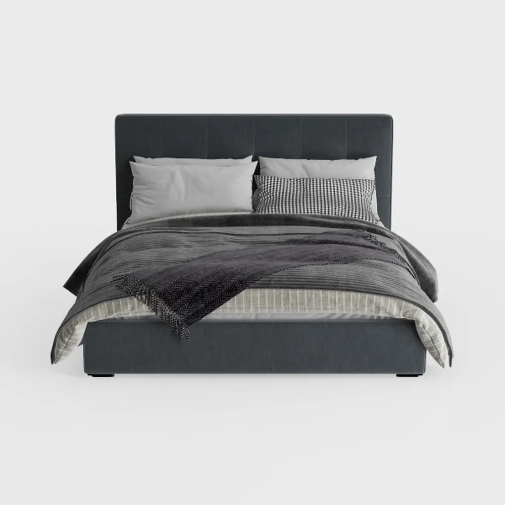 Benjara BM301425 Dex Tufted Upholstery Modern Plat