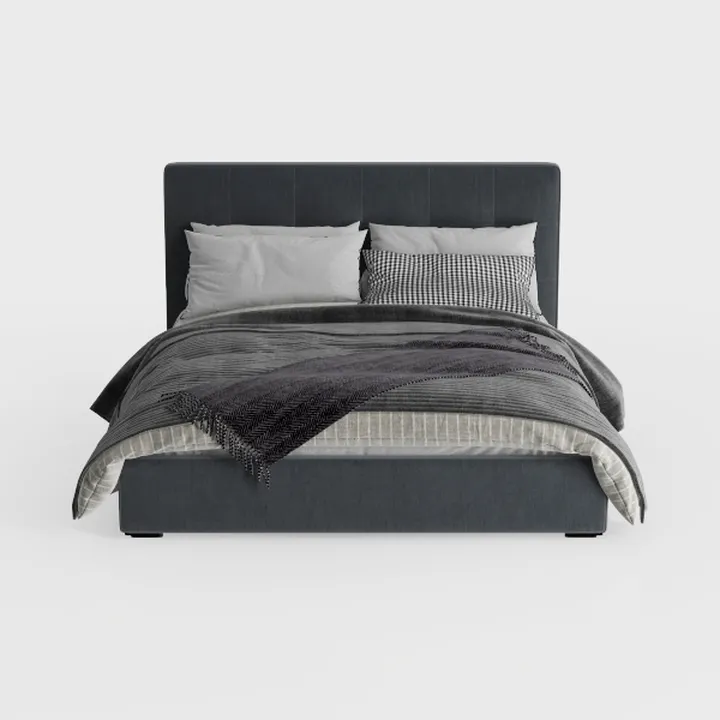 Benjara BM301425 Dex Tufted Upholstery Modern Plat