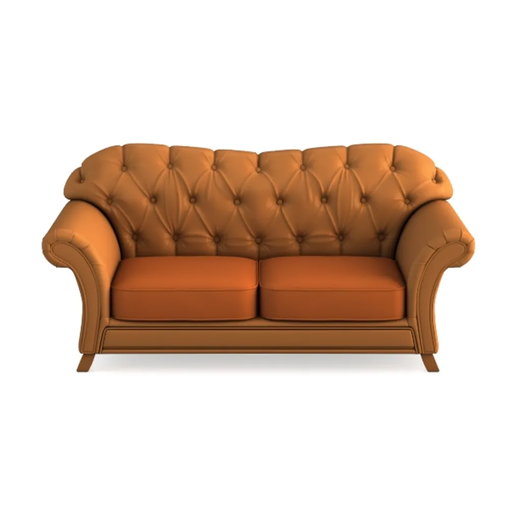 Velvet Chaise Lounge Button Tufted Nail Trim 