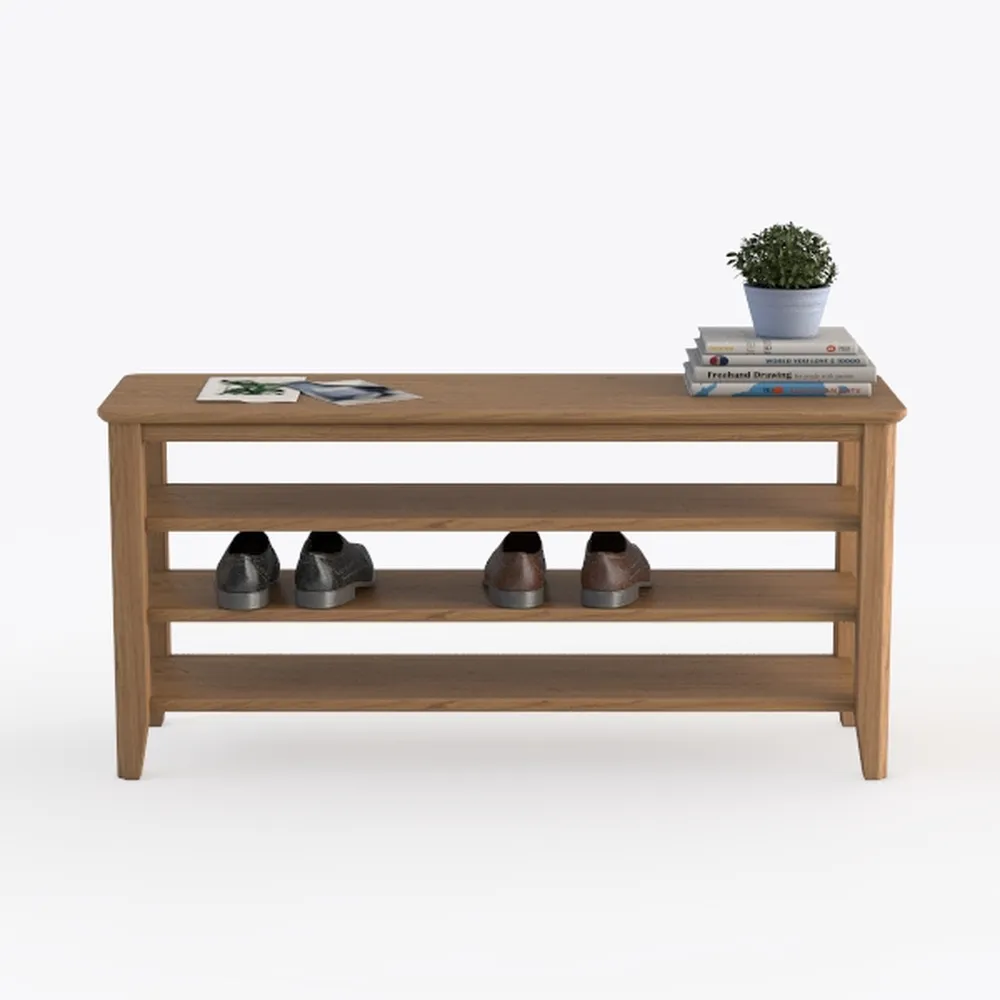 Shoe Rack for Front Door Entrance, Solid Wood Shoe