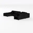 Belffin Modular Sectional Sofa U Shaped Sectional Left 45 Degree View