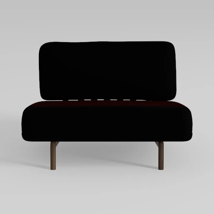 WestinTrends Phoebe 46" Wide Upholstered Velvet Lo