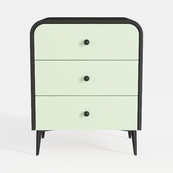 Side Table Bedside Chest Narrow Three-Layer Drawer