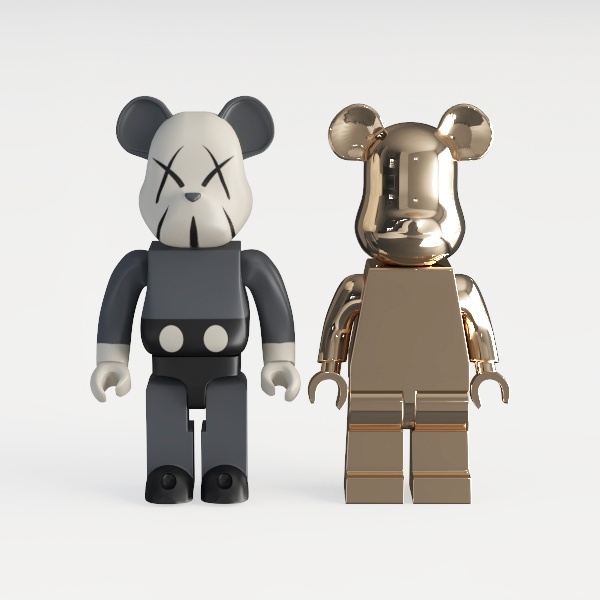 Bearbrick x KAWS-Anime Enthusiast