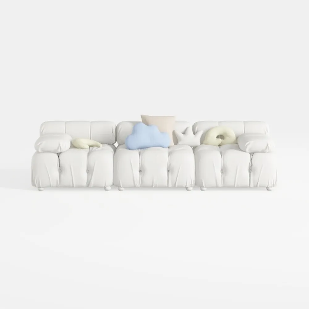 Penau Beige Linen 7 Seat Modular Sectional Sofa