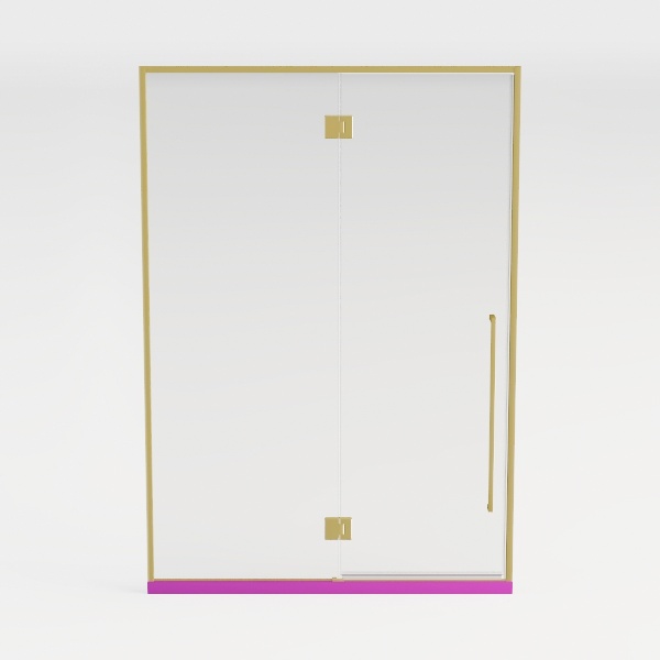 56-60&quot; W x 60&quot; H Frameless Bypass Bathtub Sliding